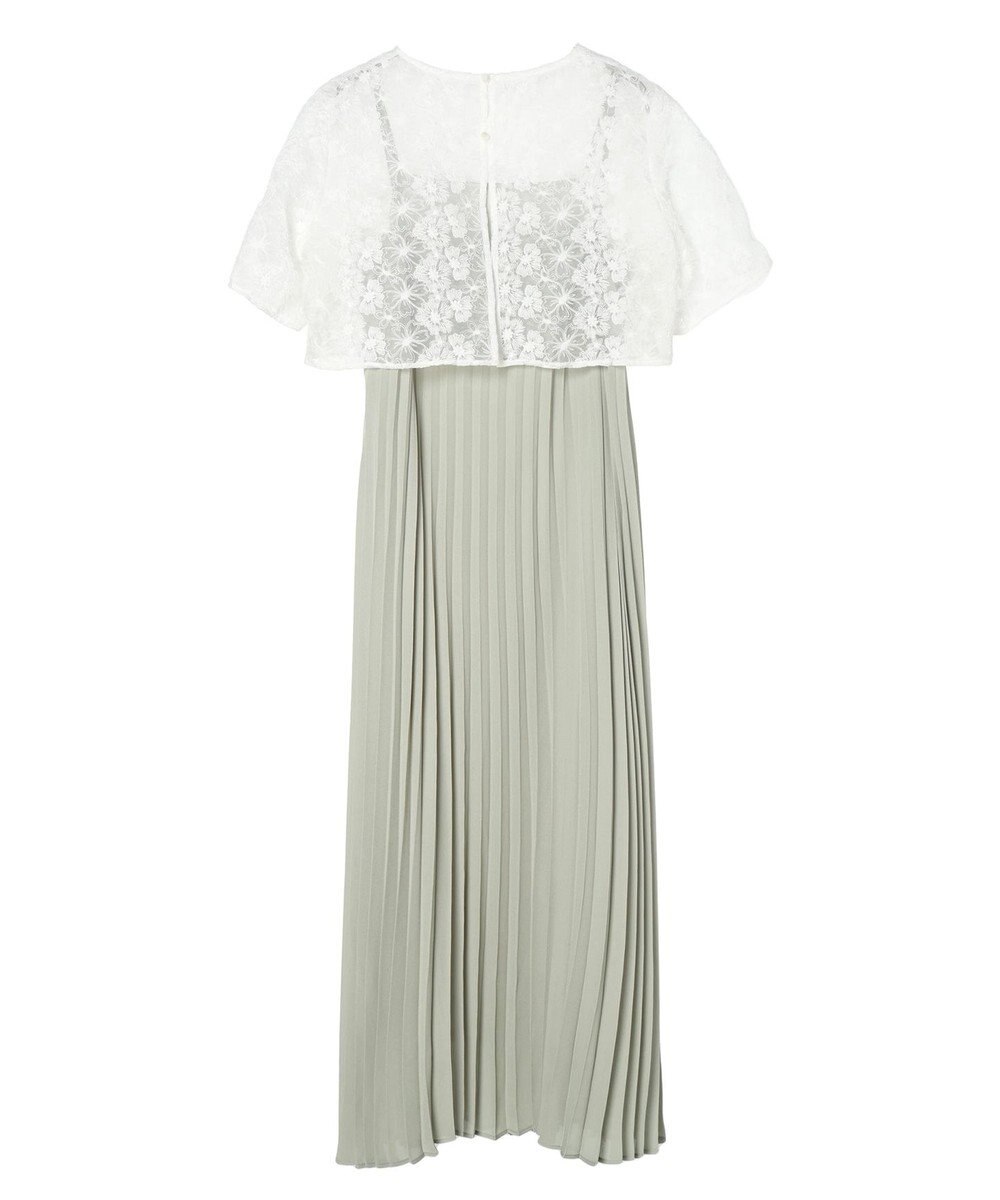 earth music&ecology ＳＥＴ２点　オーガンジー刺繍＋プリーツワンピース 