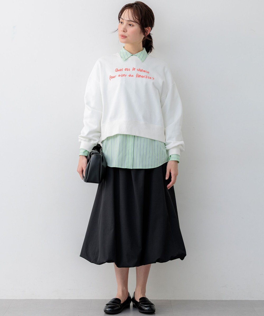 組曲 【Flower Collection】コンパクトシャーティング シャツ 