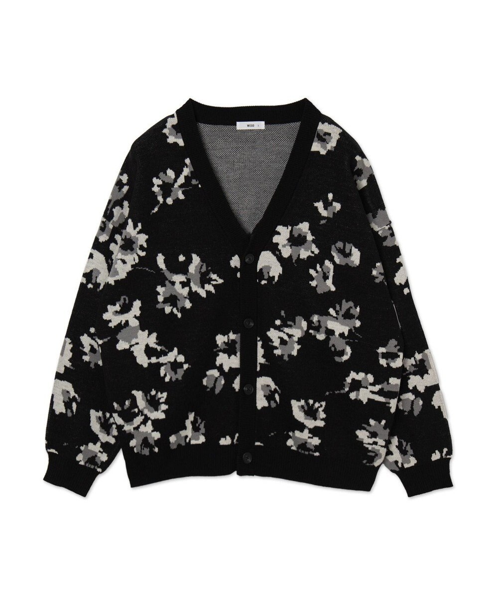 WEGO リラックスフィットパターンカーディガン 