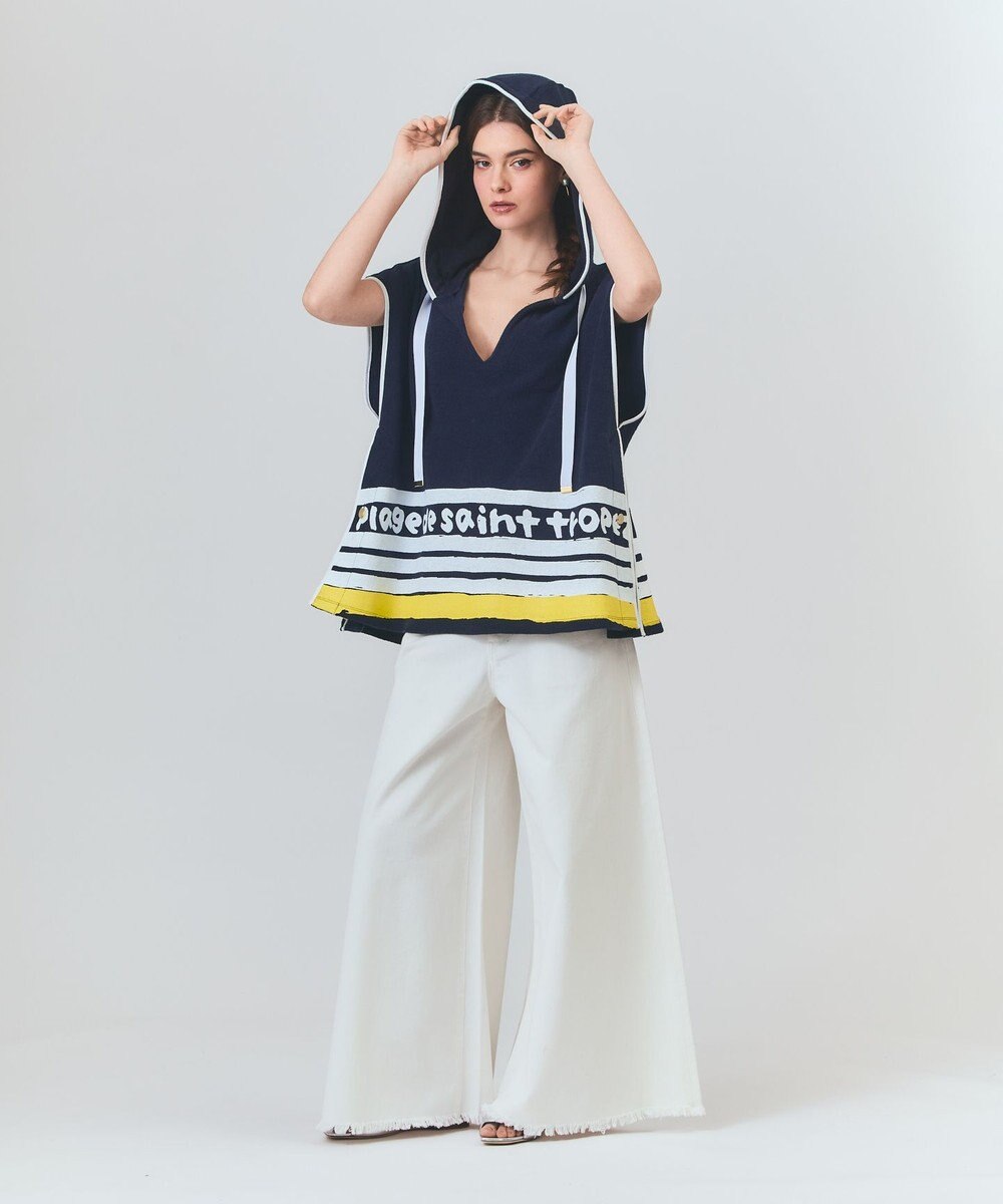 GRACE CONTINENTAL パイルポンチョフーディ 