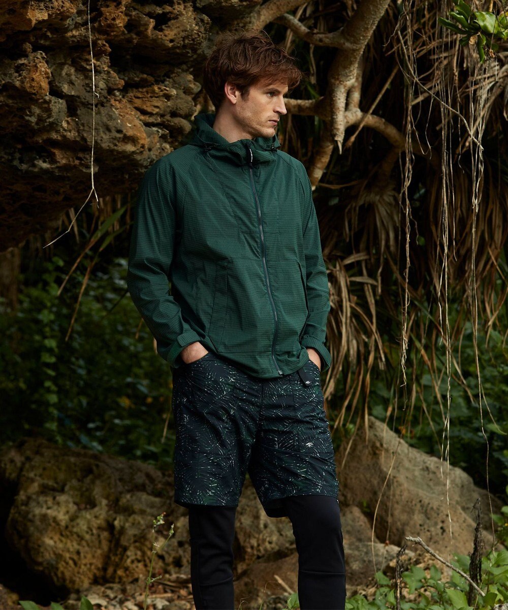 JOSEPH ABBOUD MOUNTAIN 【UNISEX】3Dエンボスリーフ ハーフパンツ 