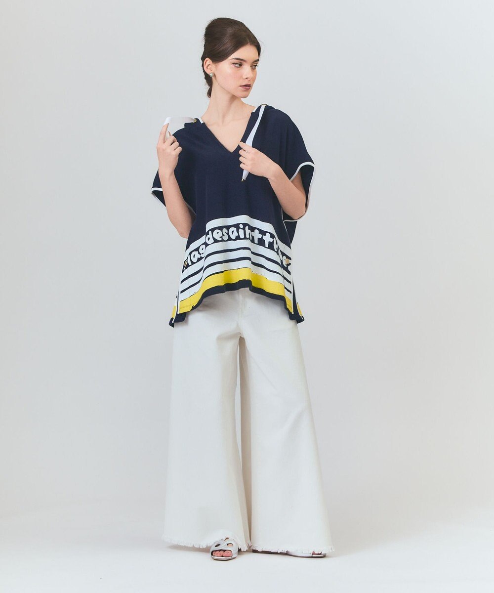 GRACE CONTINENTAL パイルポンチョフーディ 