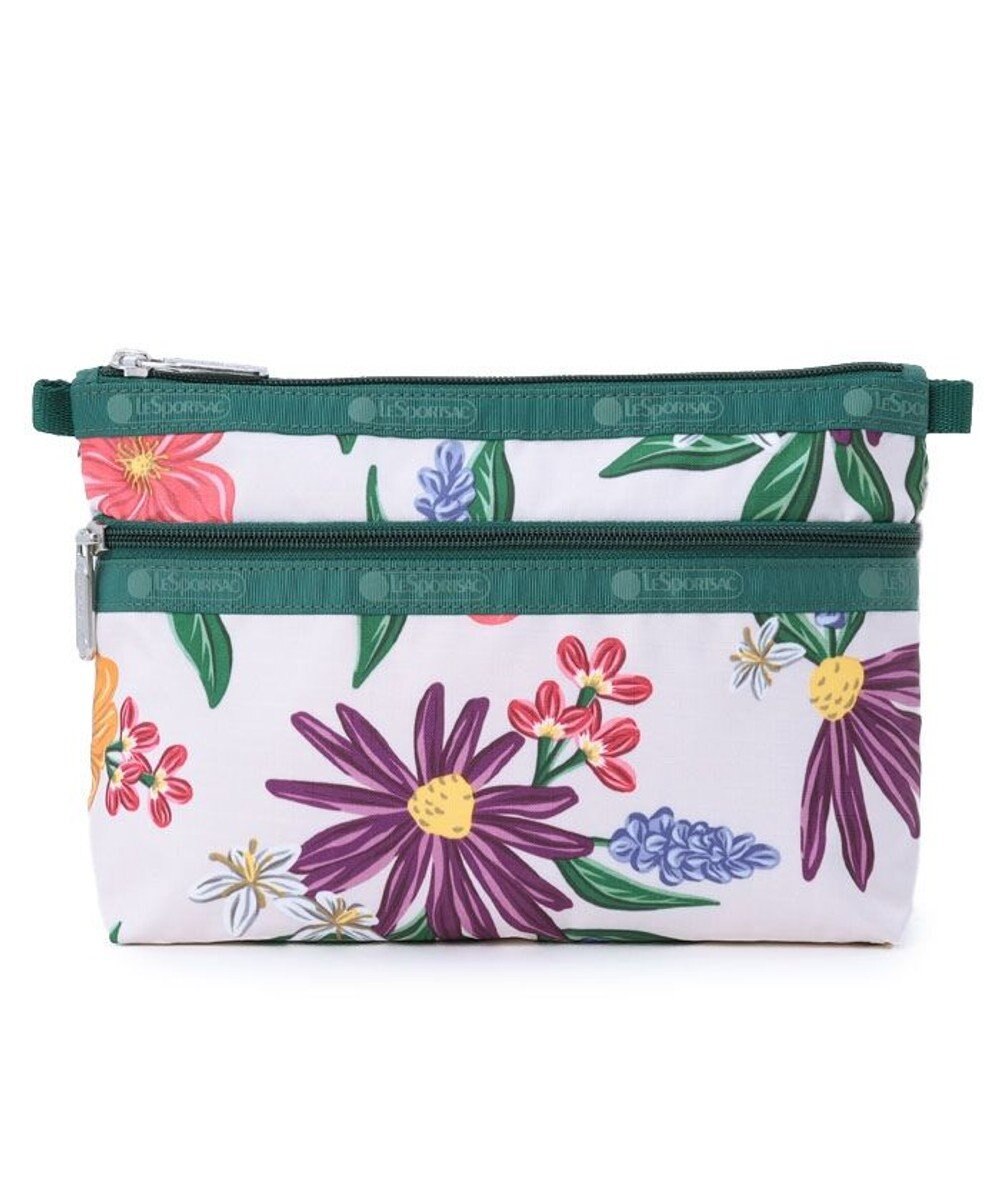 LeSportsac COSMETIC CLUTCH/グラフィックフローラルアイボリー グラフィックフローラルアイボリー