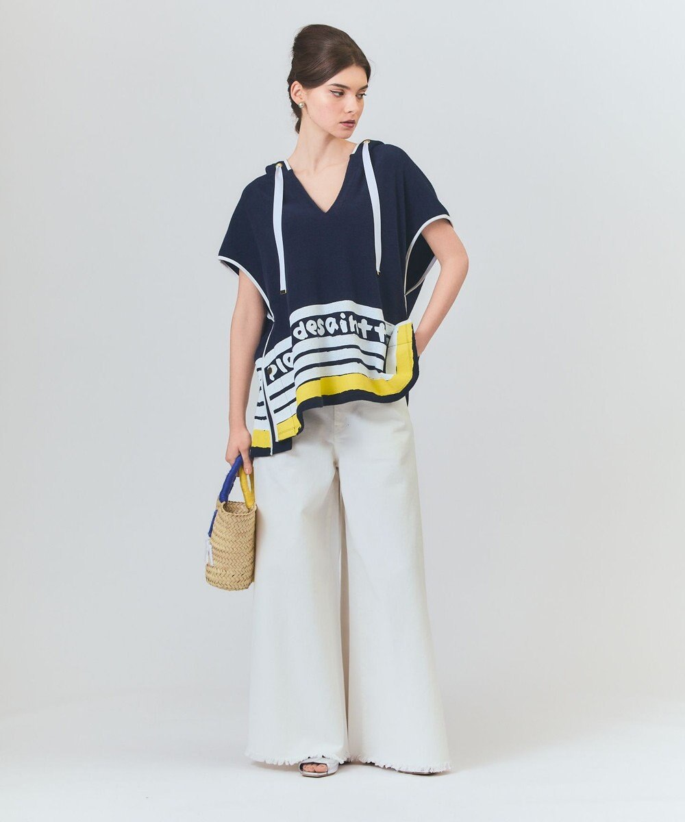 GRACE CONTINENTAL パイルポンチョフーディ 