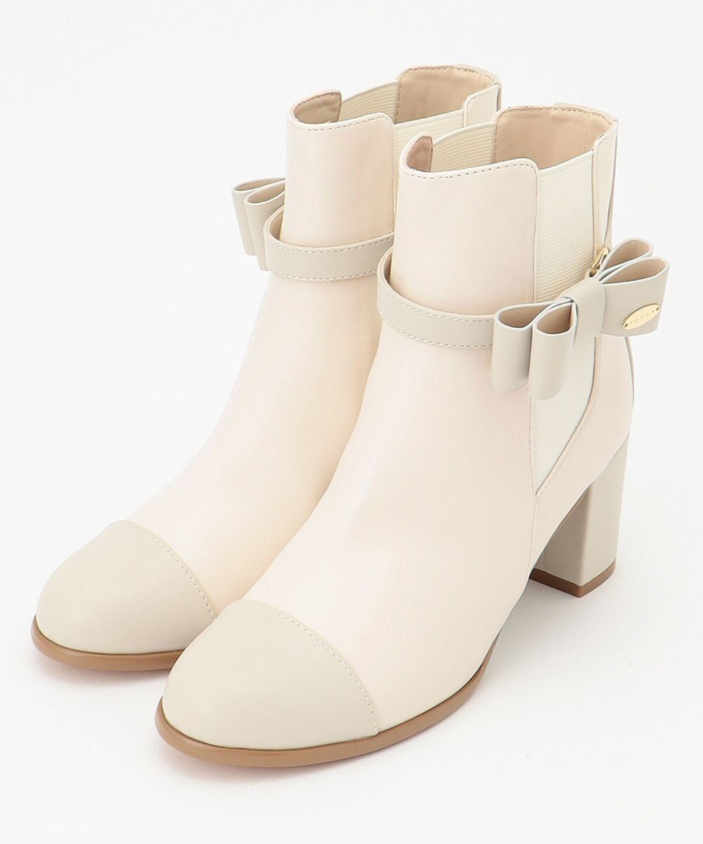 TOCCA RIBBON SIDEGORE BOOTS リボンが外せる2WAYブーツ 