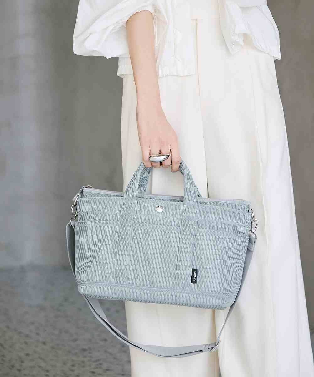 TOPKAPI 【Breath TOPKAPI】ポリメッシュ ショルダー付き トートバッグ 