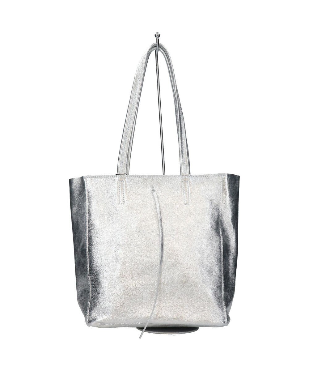 INTER-CHAUSSURES 【ANDREA CARDONE】メタリックレザーミディアムトートバッグ 