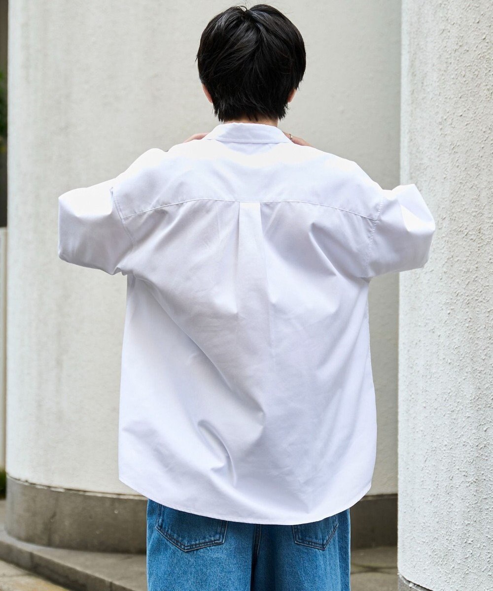 WEGO 【シワになりにくい】イージーケアオックスフォードワンポイントシャツ（S） 