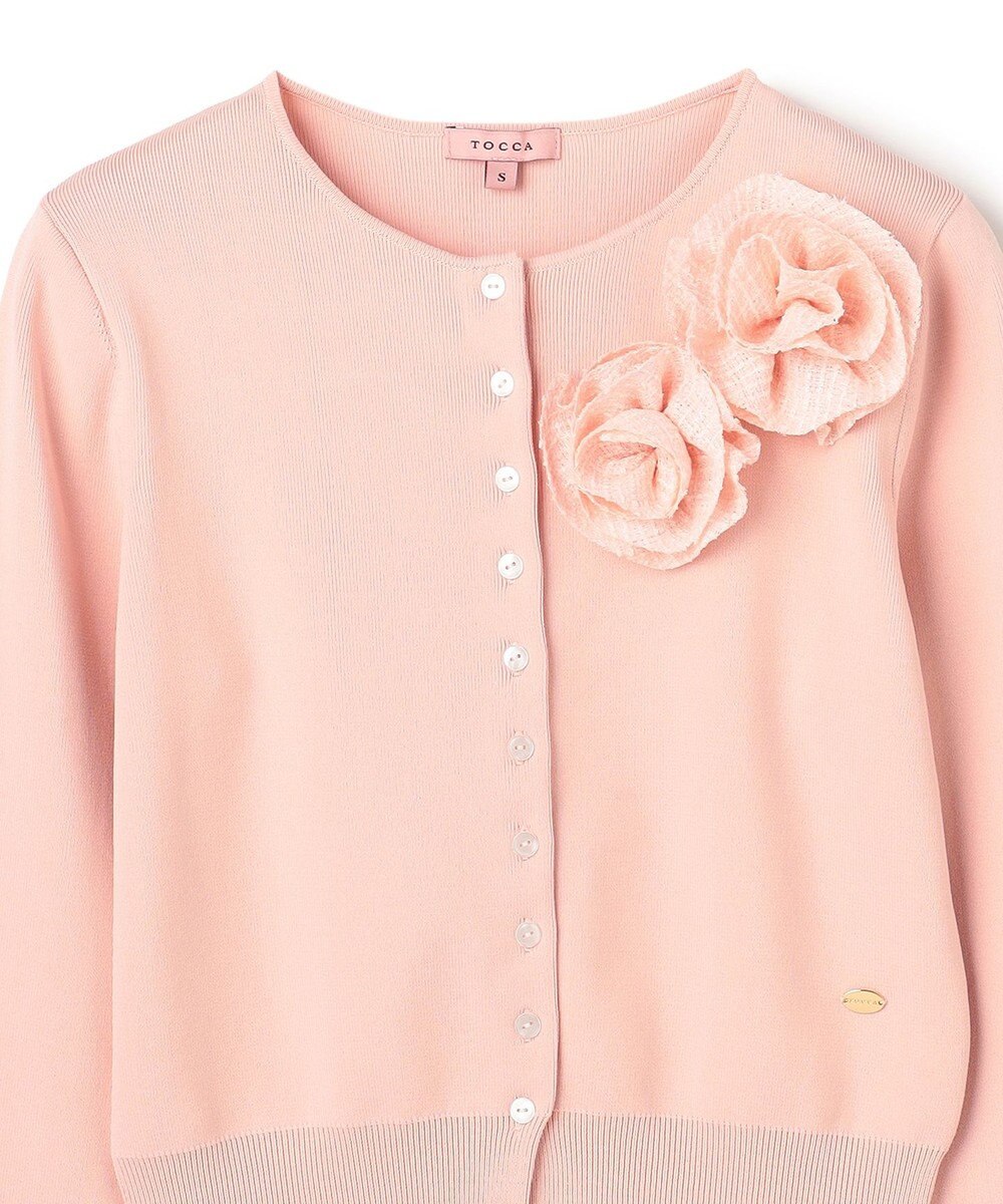 TOCCA GLOW CORSAGE KNIT ニットカーディガン 