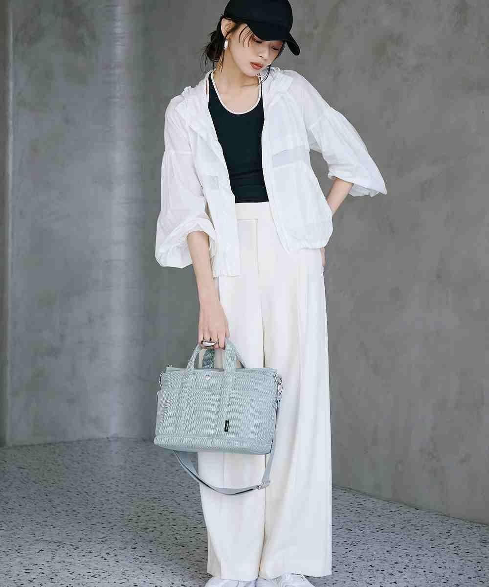 TOPKAPI 【Breath TOPKAPI】ポリメッシュ ショルダー付き トートバッグ 