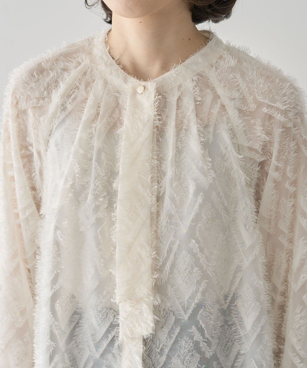 Green Parks Ｏ．フサフサ２ｗａｙボウタイブラウス 