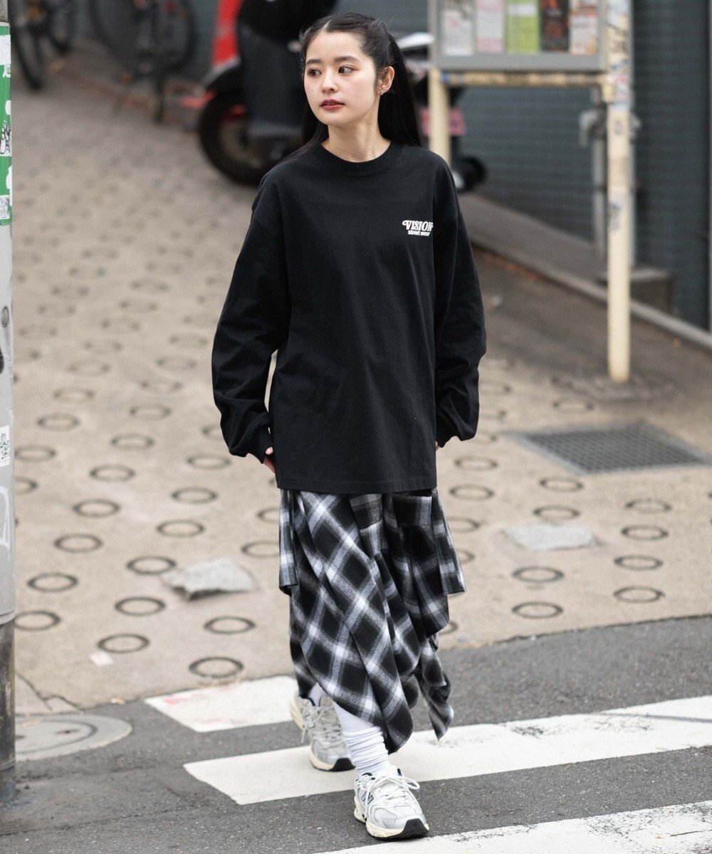 WEGO 【ユニセックス着用ITEM】別注VISIONゴーストスケーターグラフィックT（LS） 
