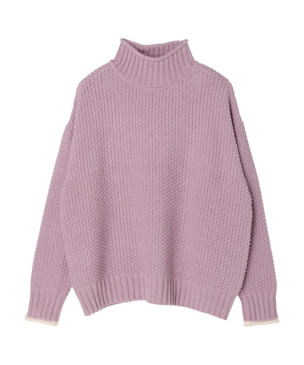 Green Parks 袖ラインカノコ編みニットプルオーバー 