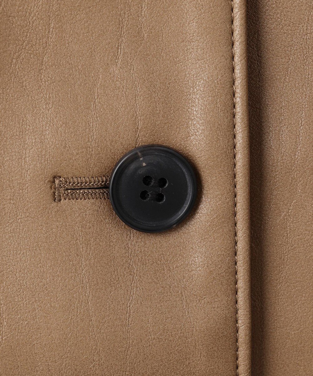 UNFILO L 【洗える】フェイクレザー ジャケット 