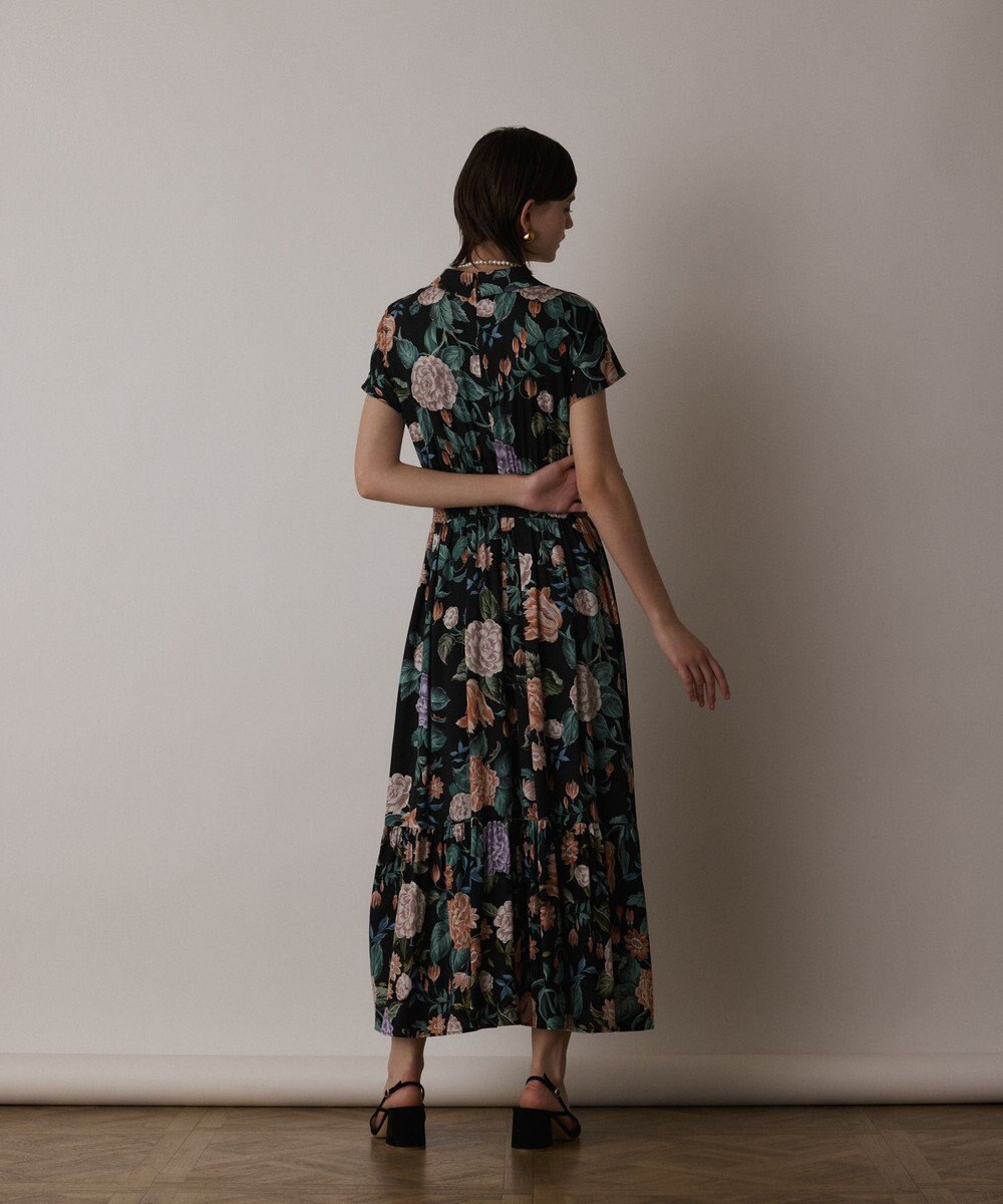 GRACE CONTINENTAL アンティークフラワープリントワンピース 