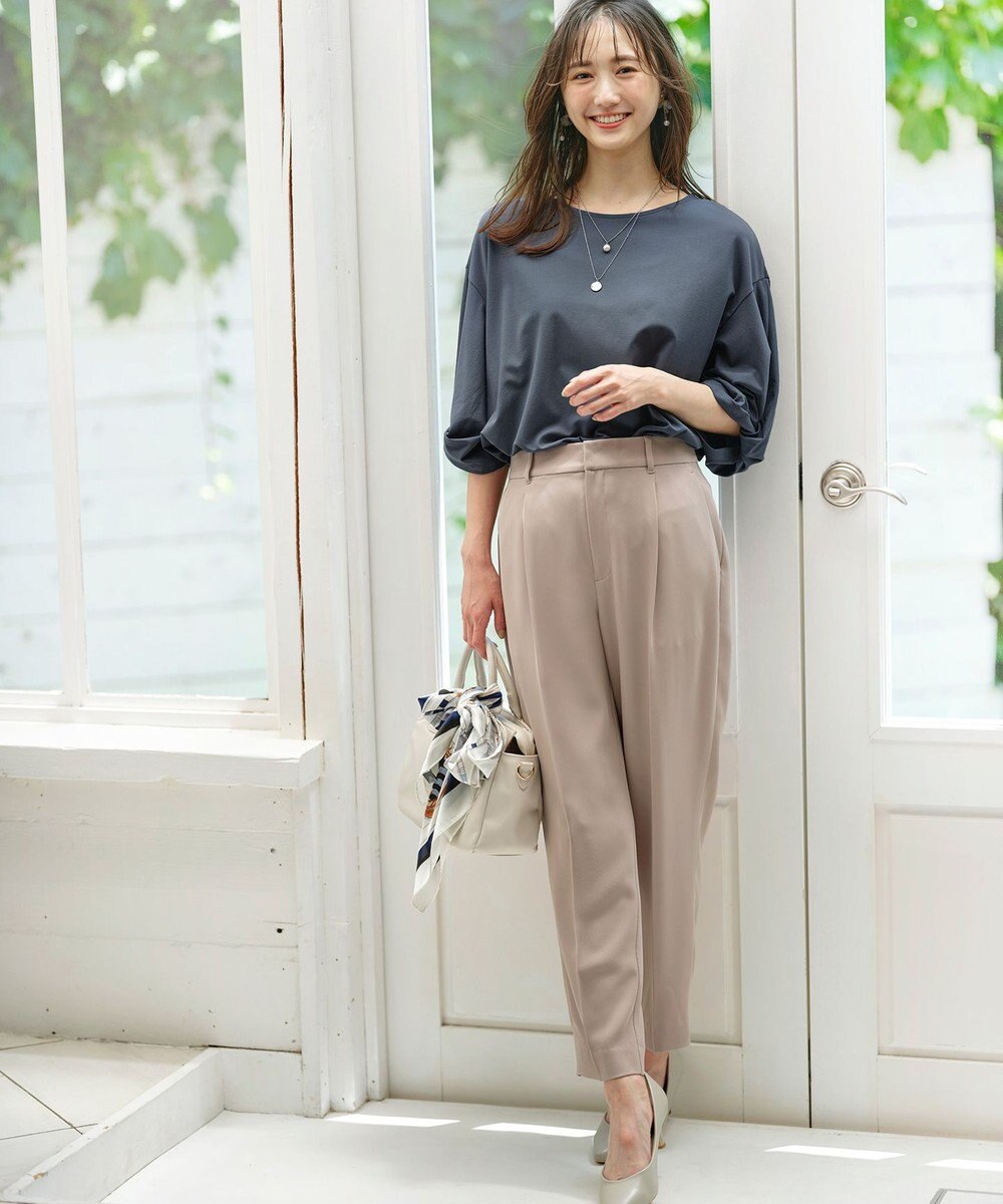 ANY SIS シルケットスムースツイストスリーブ カットソー 