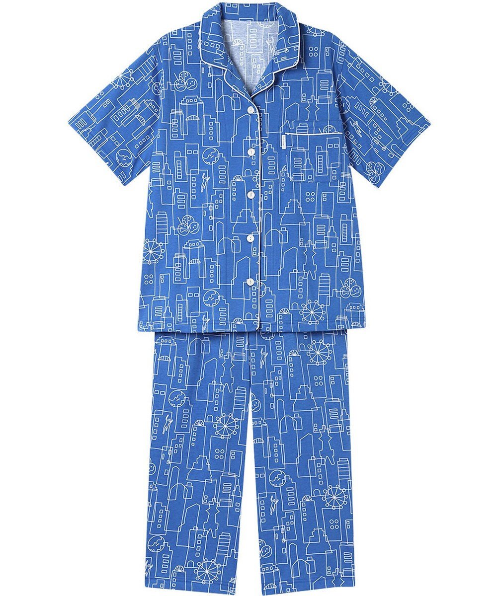 ワコール／睡眠科学 パジャマ 5分袖 半袖 8分丈 綿100%(本体) 天竺素材 レディース YDT152 睡眠科学／ワコール 