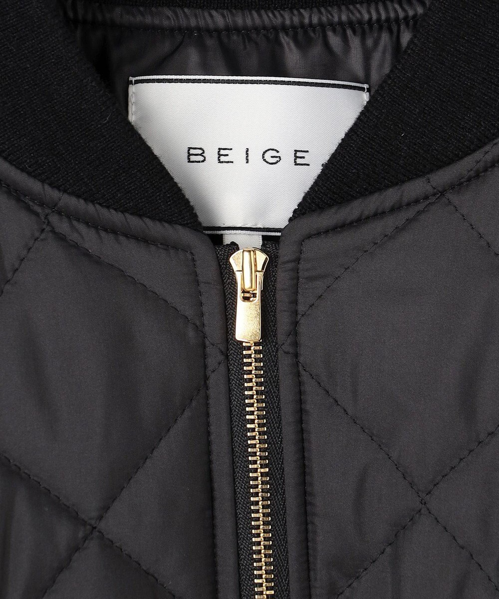 BEIGE， 【GISELe 10月号掲載】DOVER / 異素材ウールキルティングブルゾン 