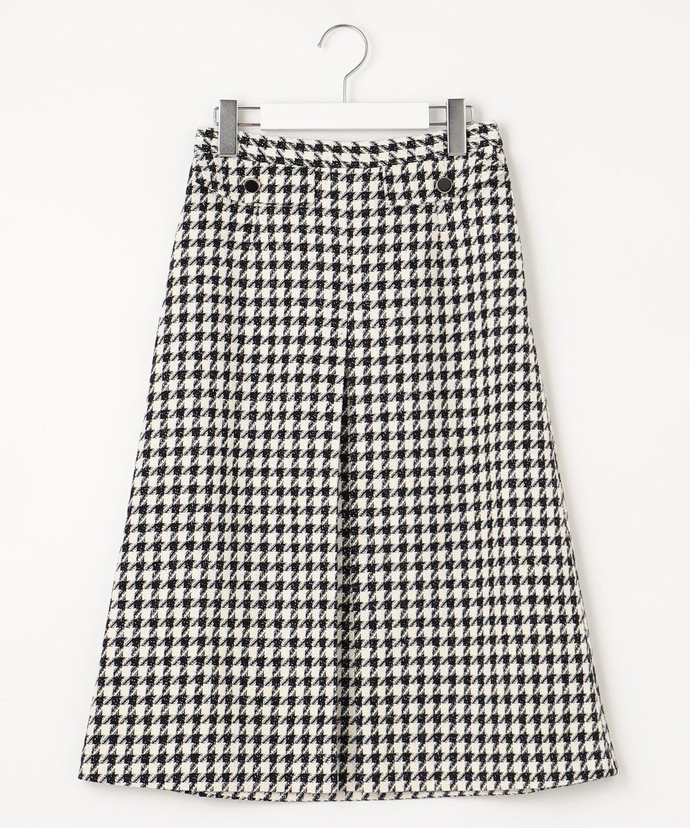 Feroux 【洗える】BOXタックミドル丈 スカート 