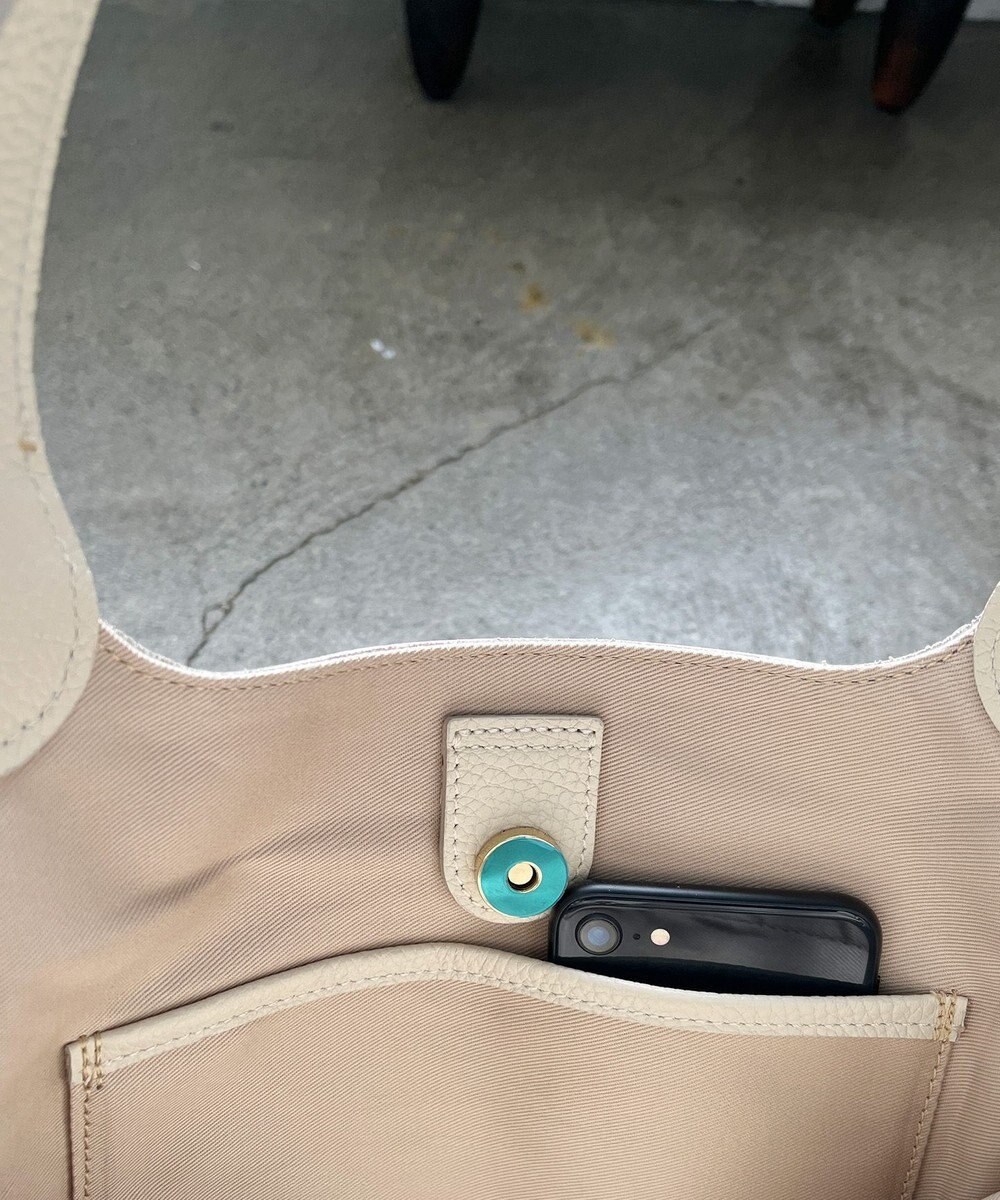 Hekhèr Le Style de Vie 【日本製/セレモニーにも】シュリンクレザー ハンドバッグ medium 