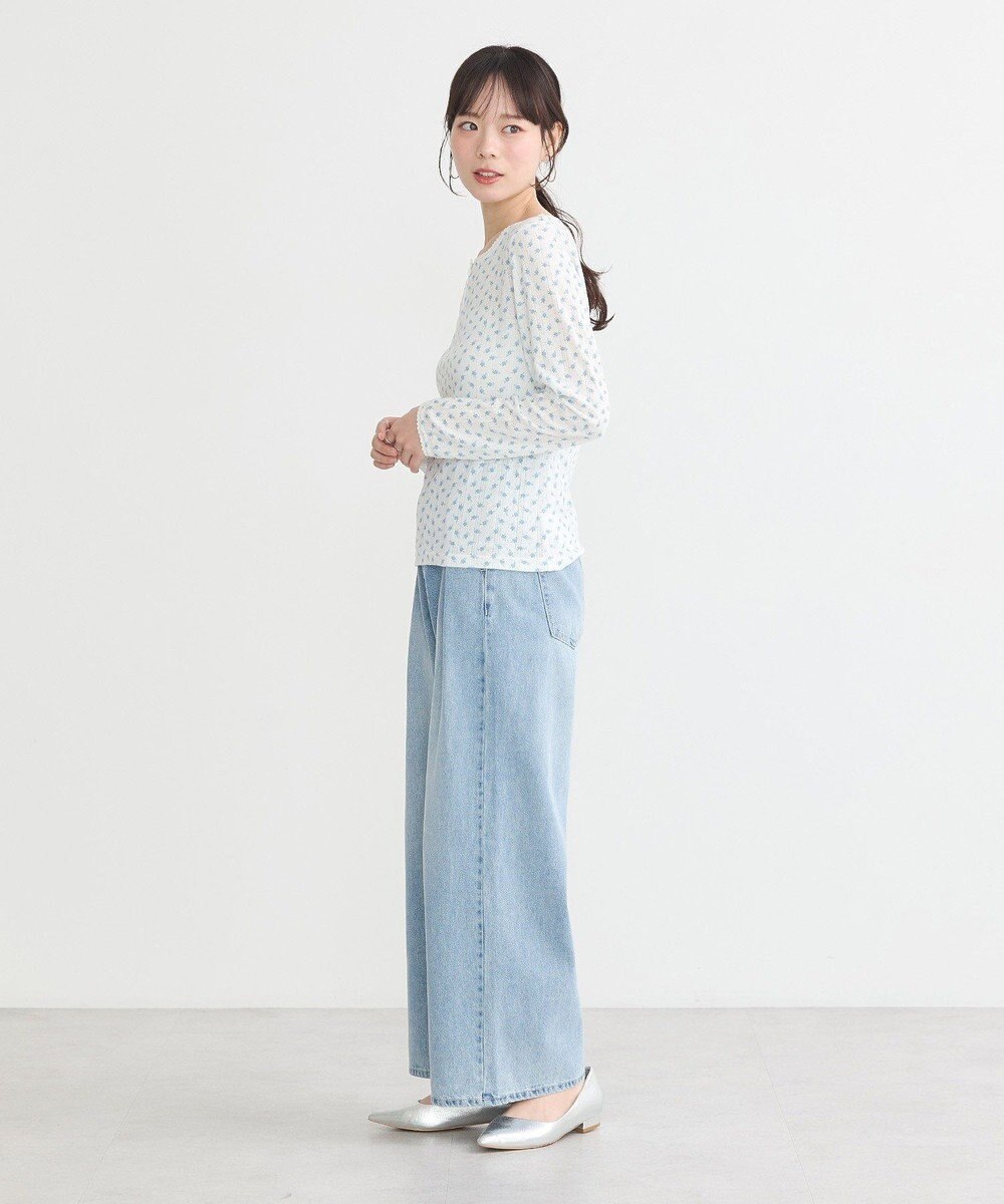 earth music&ecology 【WEB限定】アイレットジャカードタイトプルオーバー 