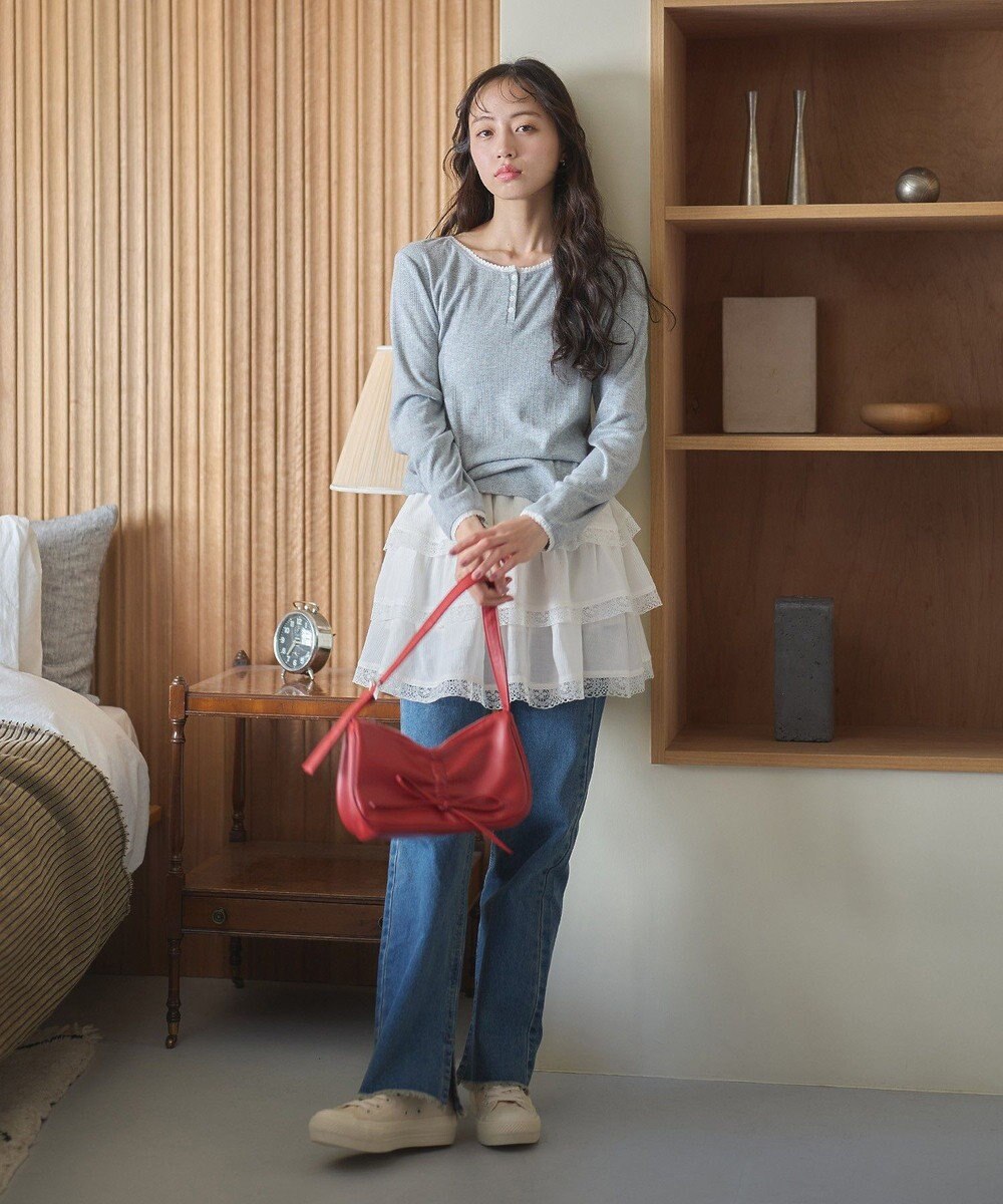 earth music&ecology 【WEB限定】アイレットジャカードタイトプルオーバー 