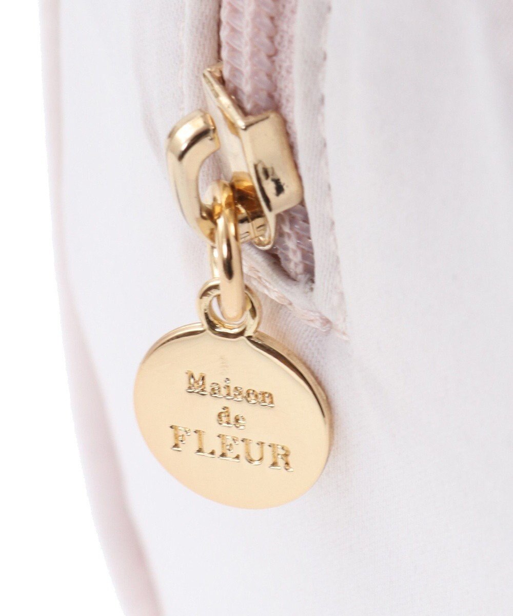 Maison de FLEUR チュールハンドルラインストーンボストンバッグ 