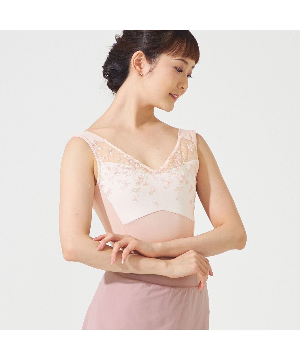 Chacott ◎【Nela ライン】ノースリーブレオタード 