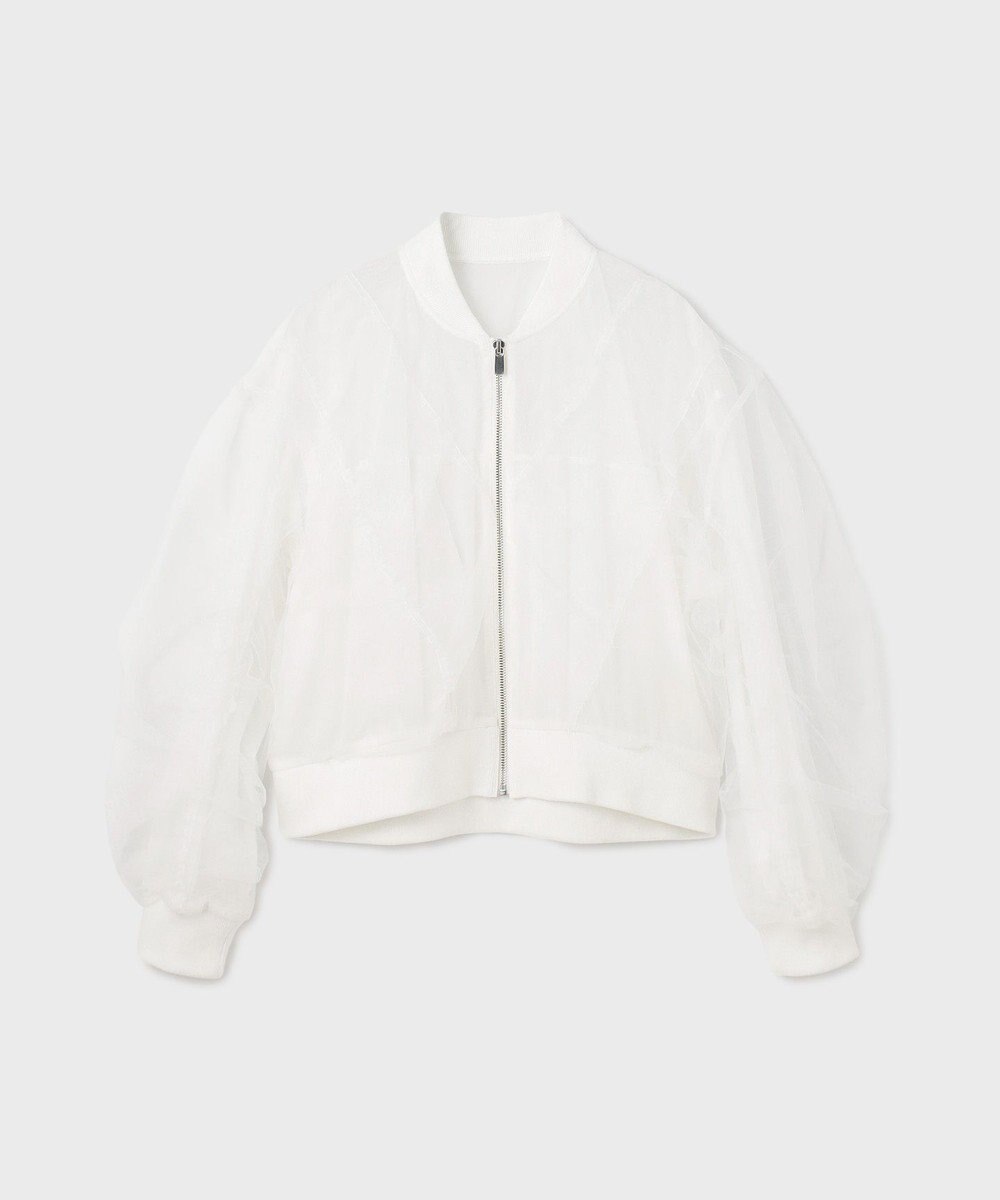 GRACE CONTINENTAL チュールギャザーブルゾン 