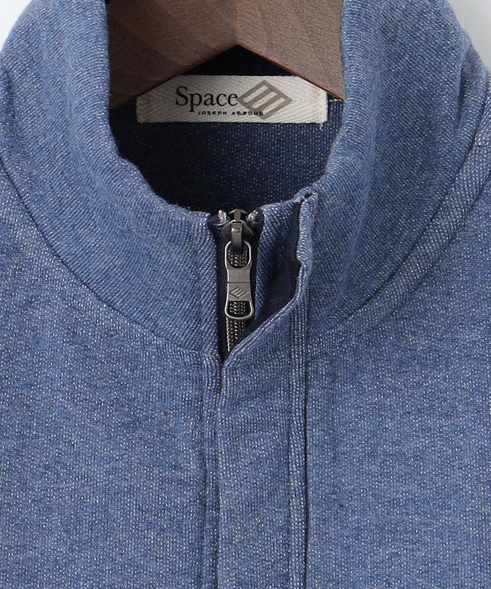 JOSEPH ABBOUD MOUNTAIN 【オーガニックコットン使用/ 柔らかな肌触り】 ハイネックジップ ブルゾン 