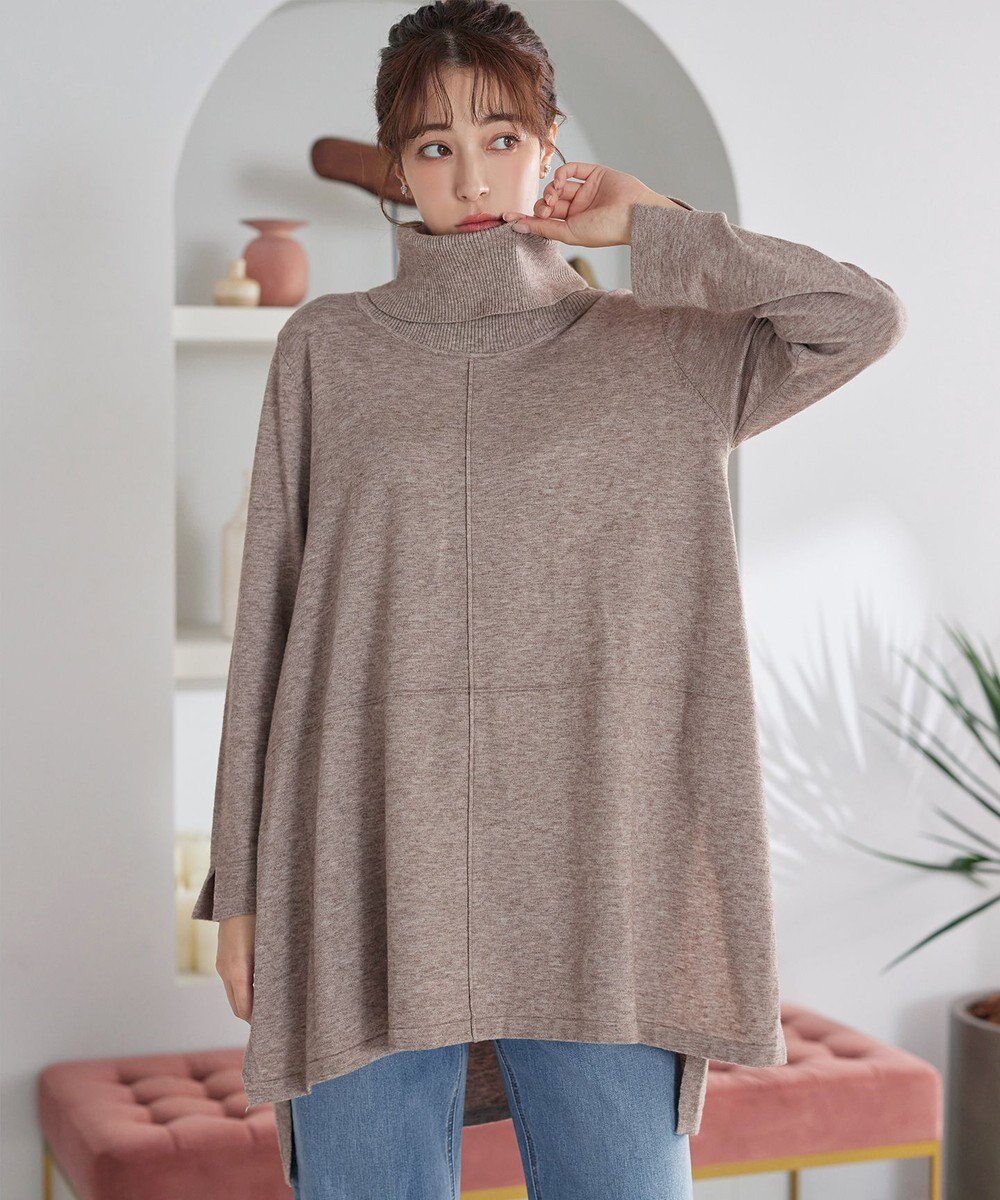 Tiaclasse まろやかタートルニットチュニック 