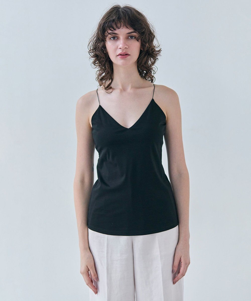 BEIGE， 【洗える・Precious 7月号掲載】ABELIA / コットンVラインカップ付きキャミソール 