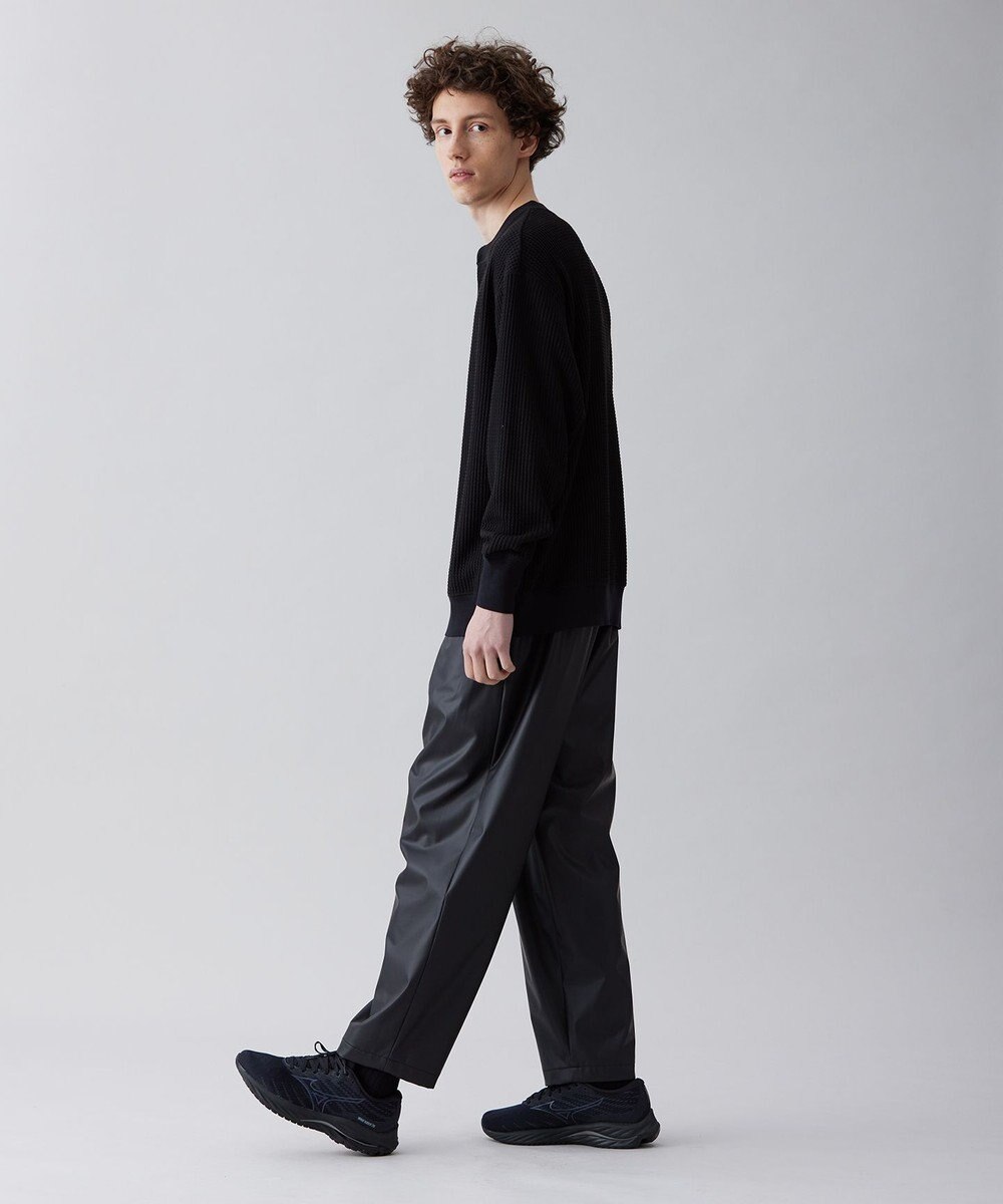 UNFILO MENS イージーケア ワッフル ヘンリーネック [23年春夏商品] 