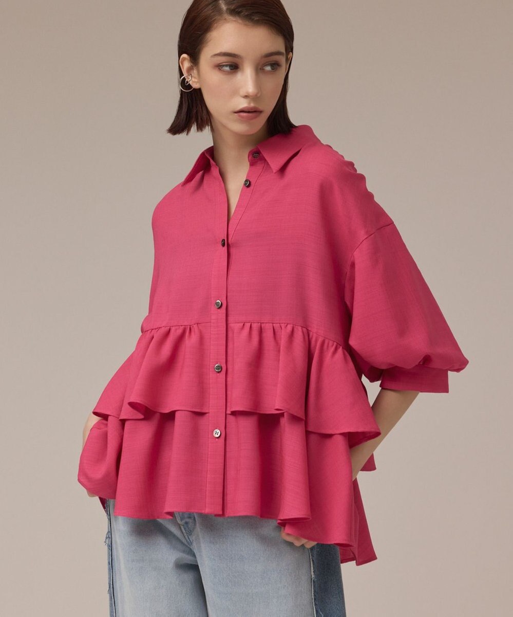 GRACE CONTINENTAL ティアードシャツチュニック 