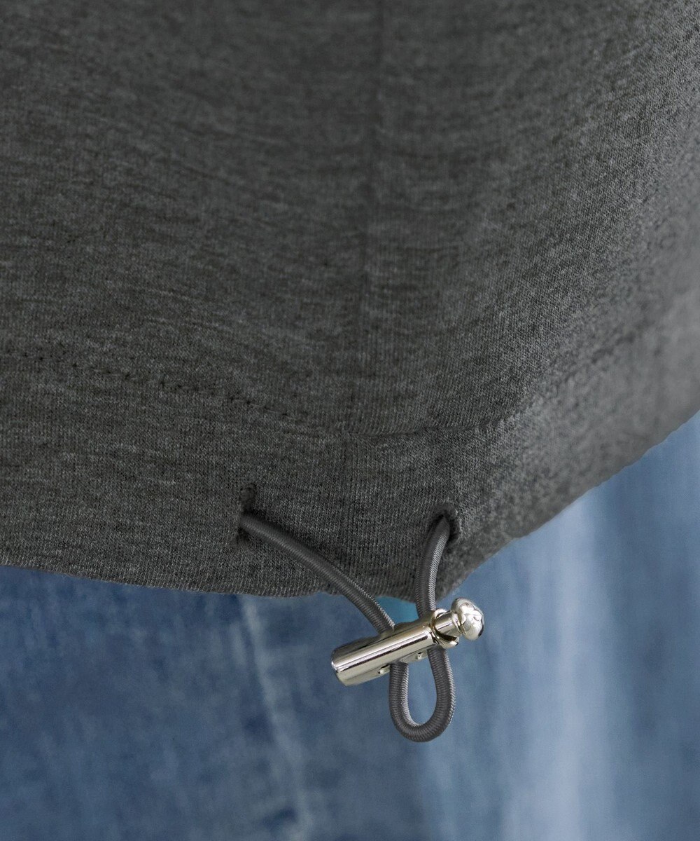 Tiaclasse ダンボールポンチノーカラーブルゾン 