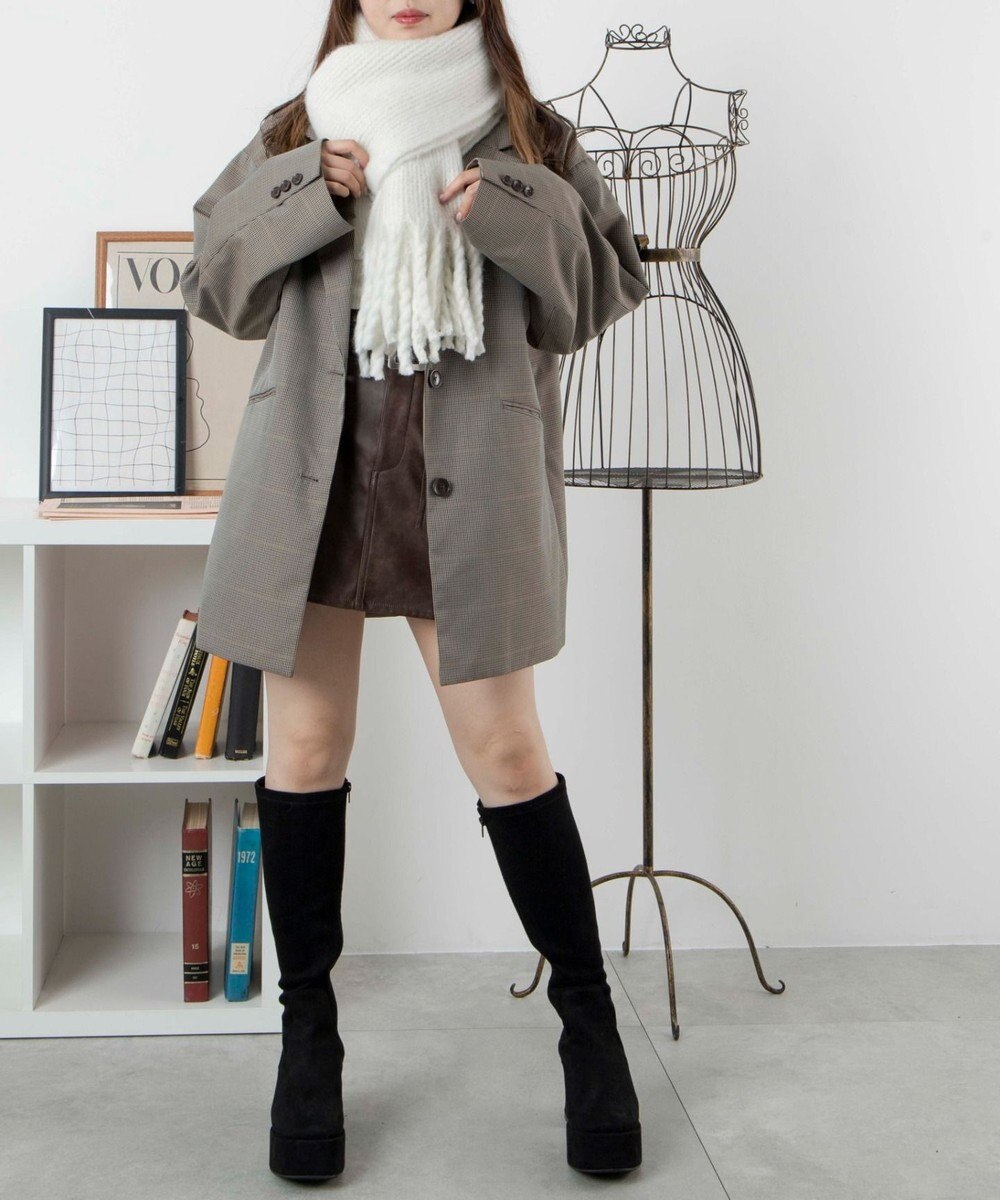 WEGO 【ユニセックス着用ITEM】リブニットストール 