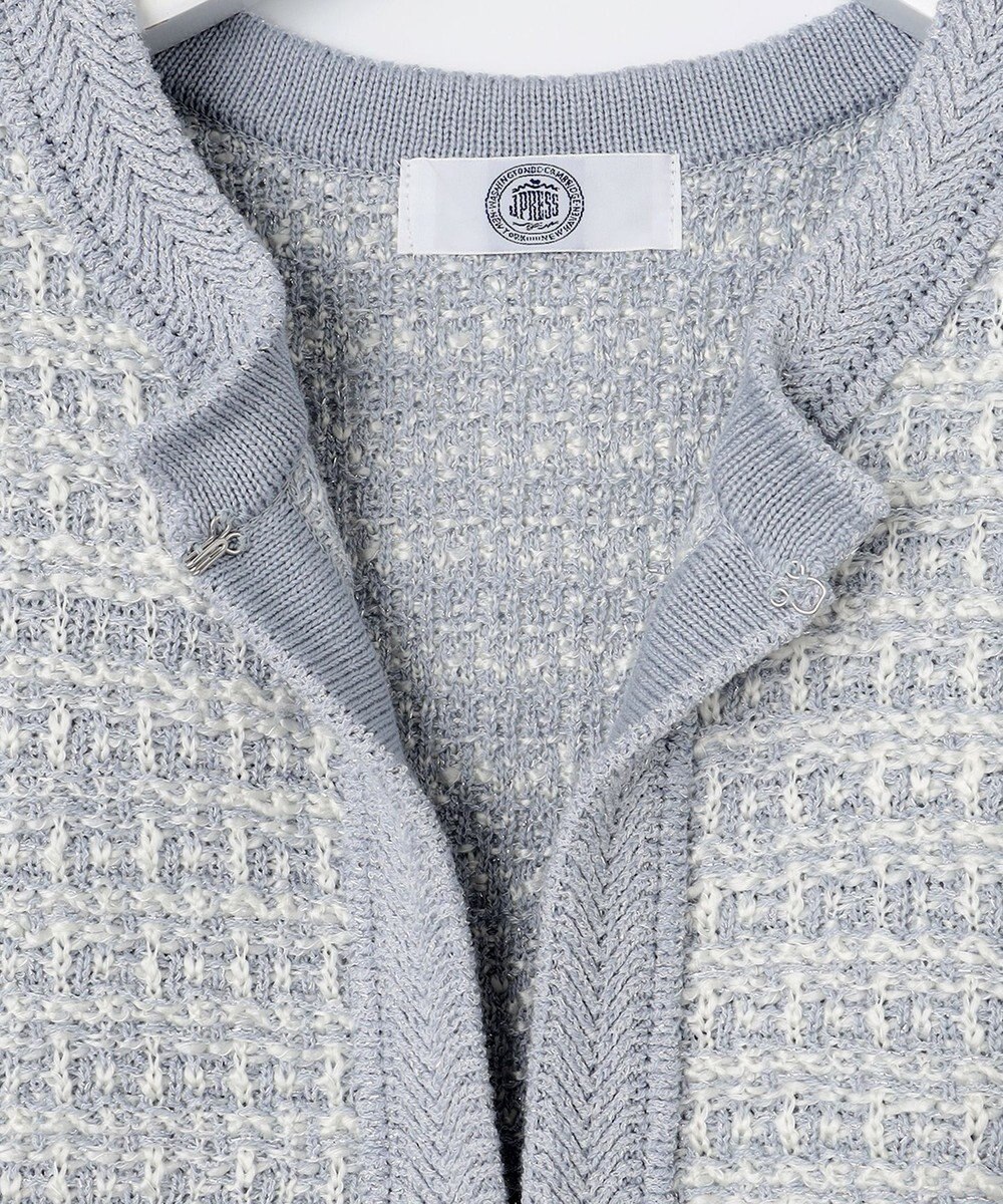 J.PRESS LADIES 【洗える】TWEED KNIT カーディガン 