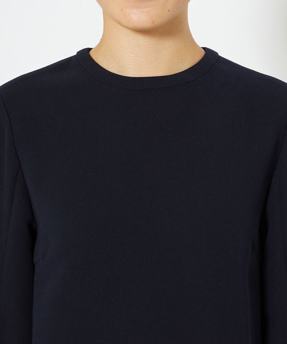 uncrave 【防シワ・洗濯機洗い可】ウォッシャブルダブルクロス スリットスリーブ ブラウス（uncrave STANDARD） 