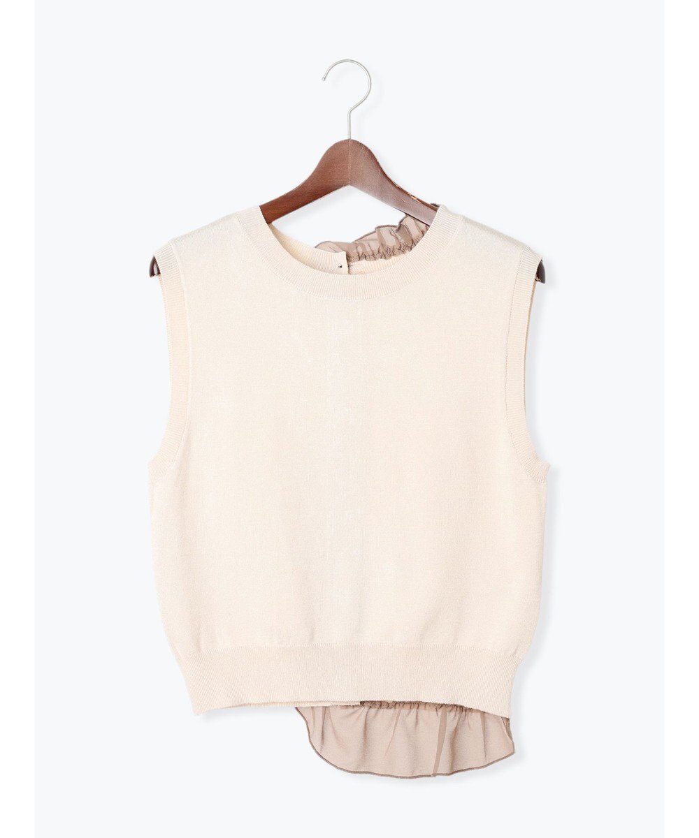 Te chichi シフォンフリルニットベスト 