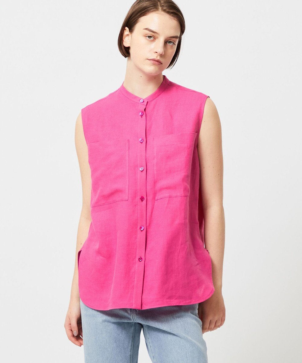 BEIGE， BASILE / バンドカラーシャツ 