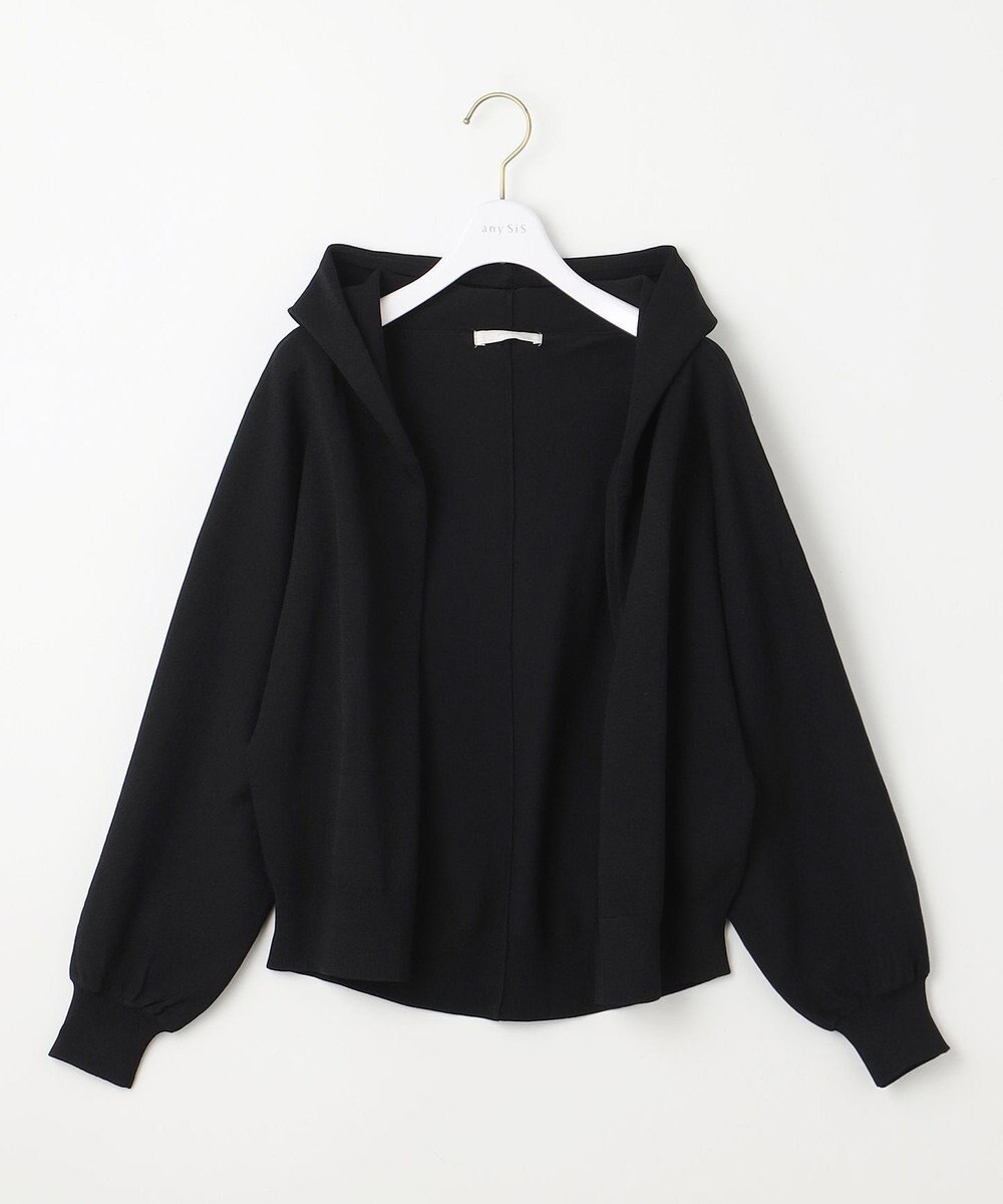 ANY SIS 【接触冷感・UVケア】ニットフーディー カーディガン 