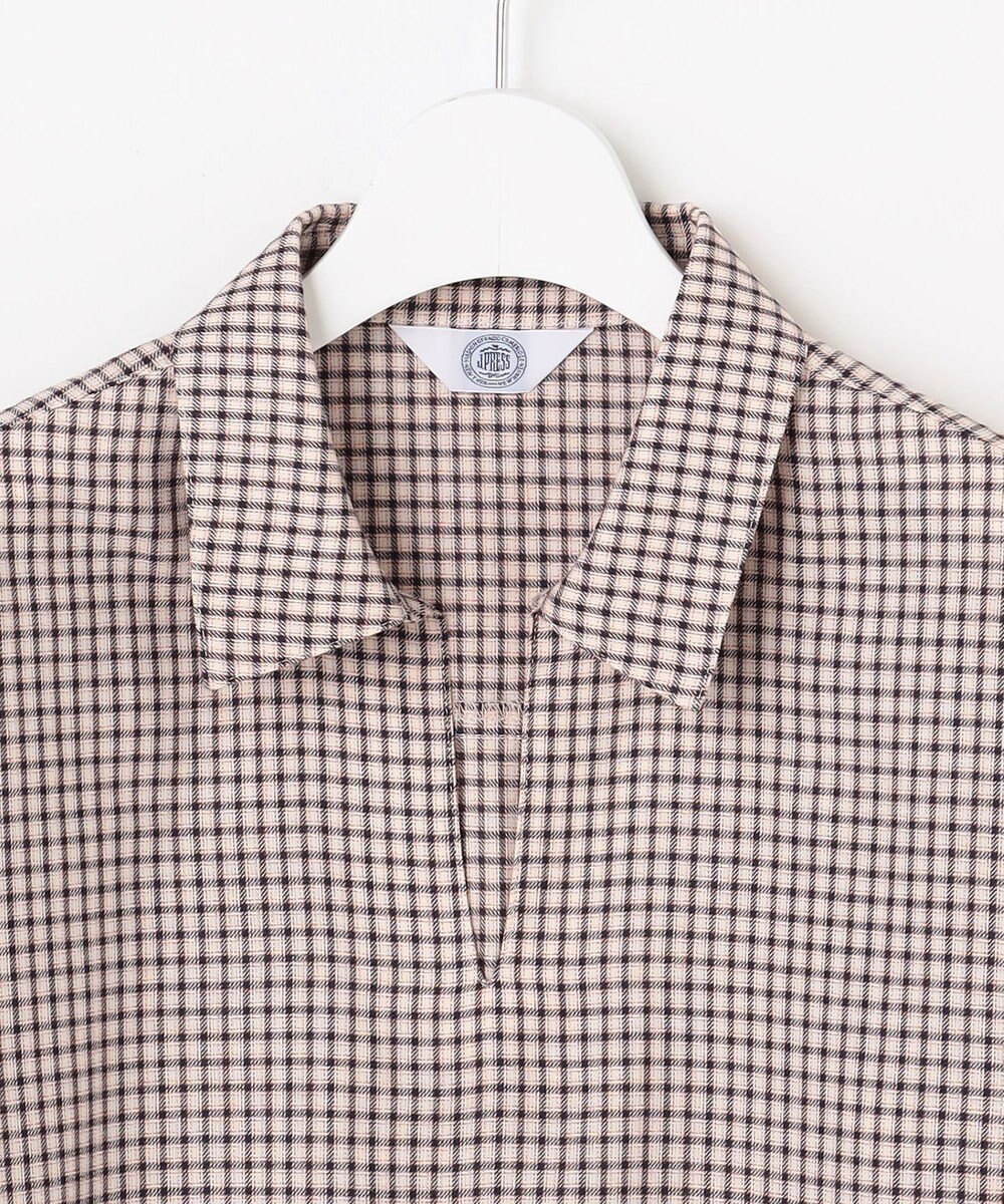 J.PRESS LADIES サイロチェック スキッパー ブラウス 