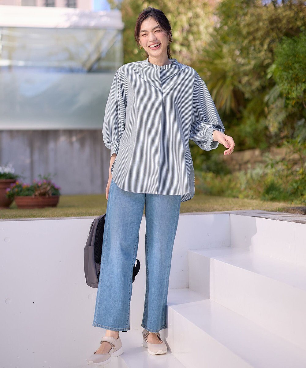 ANY 【WEB限定】【UVカット/抗菌防臭/速乾】エニィファンクション　スキッパーブラウス 