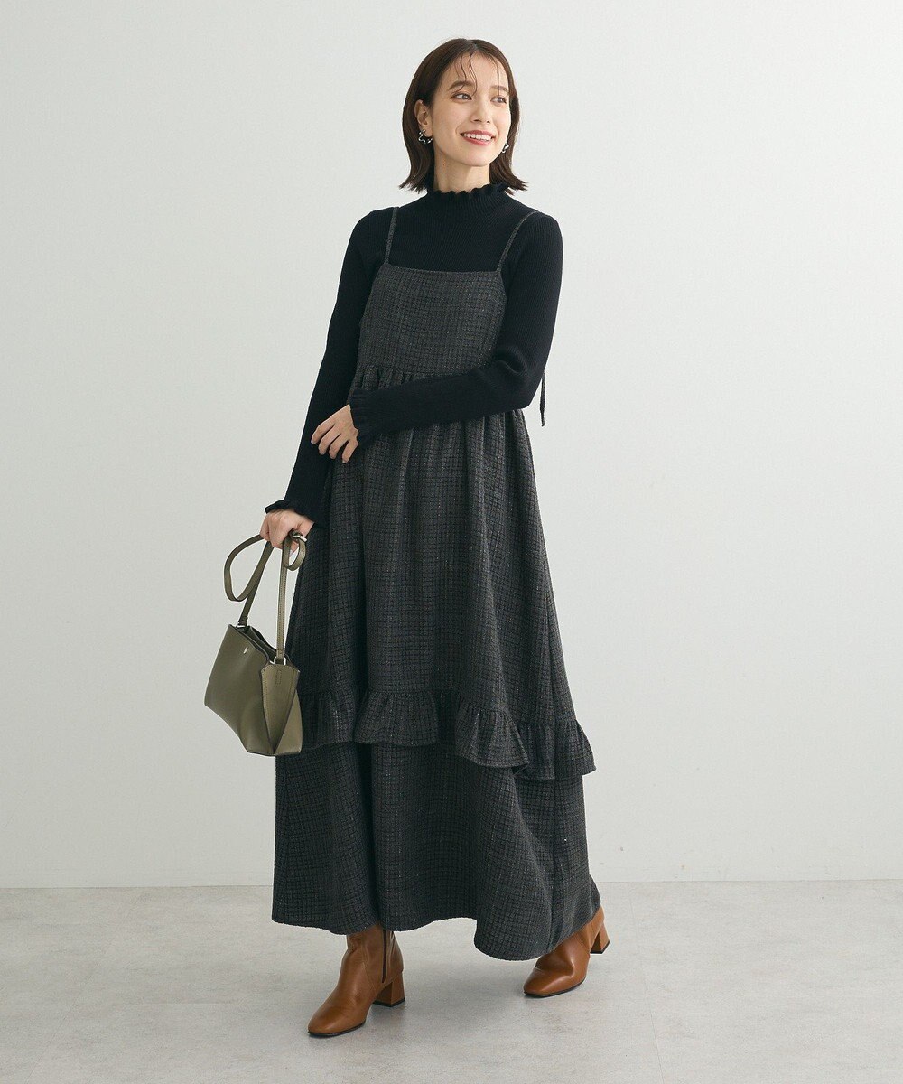 Green Parks ・ＥＬＥＮＣＡＲＥ　ＤＵＥ　ツィードキャミワンピース 