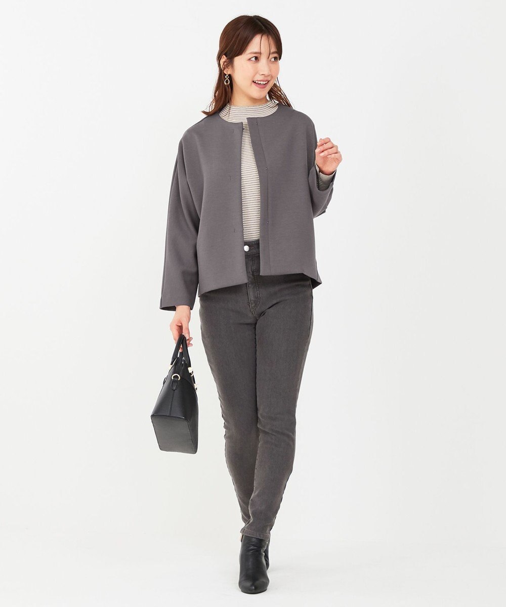 ANY SIS 【洗える/裏起毛】スフレ デニム 