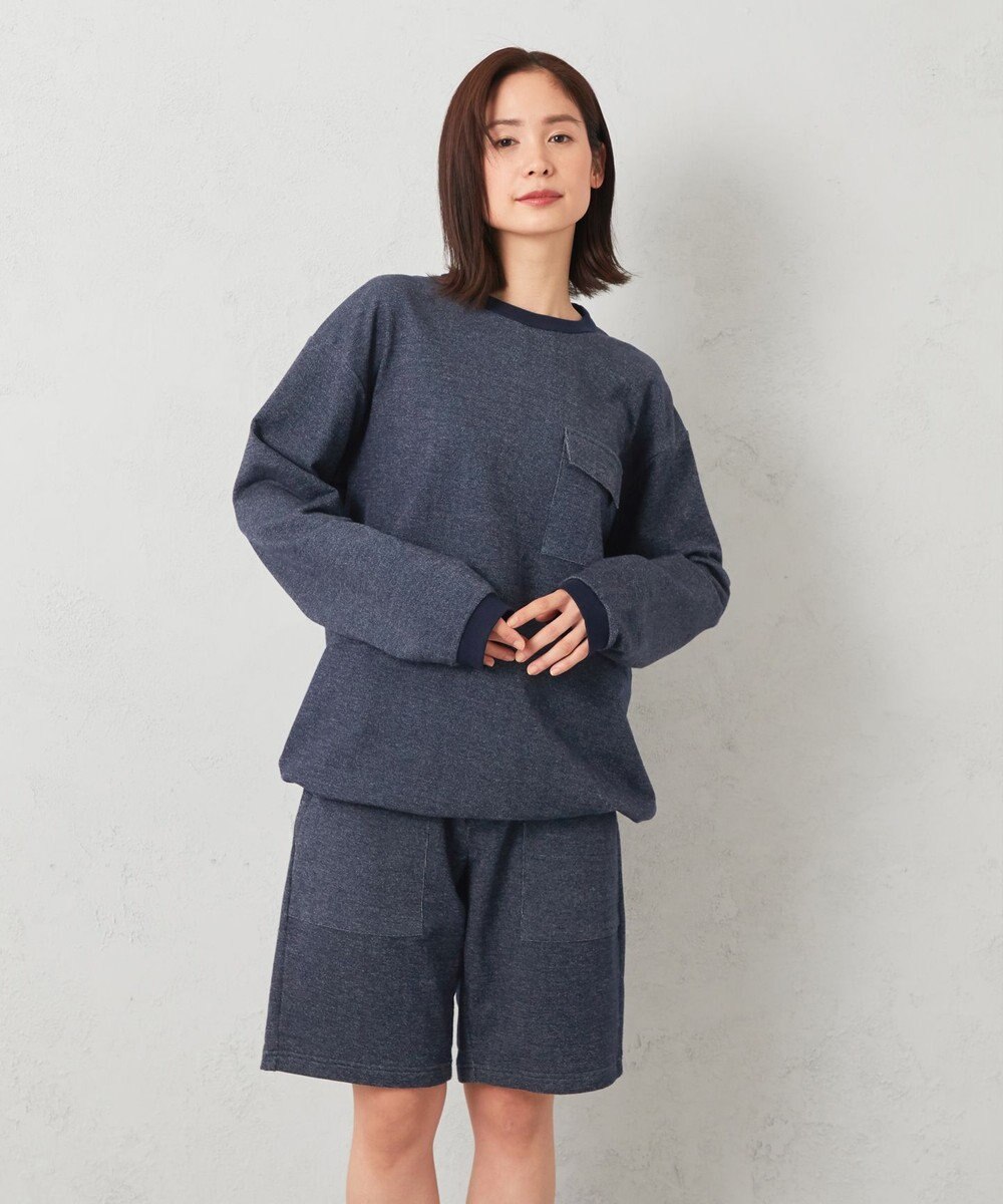 JOSEPH ABBOUD MOUNTAIN 【SPACE／UNISEX】オーガニックコットン使用 ヴィンテージインレー ショートパンツ 