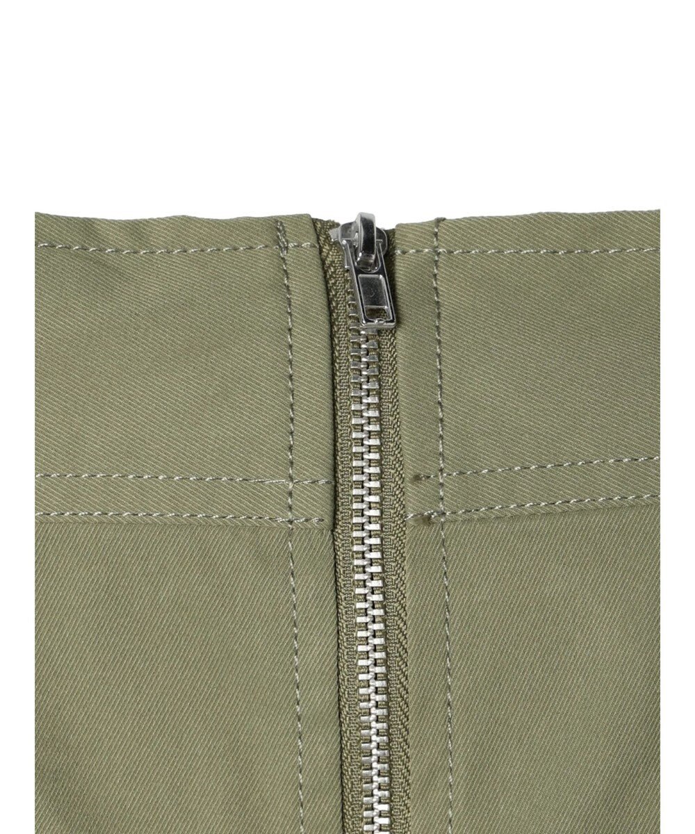 Green Parks フロントＺＩＰセミフレアスカート 