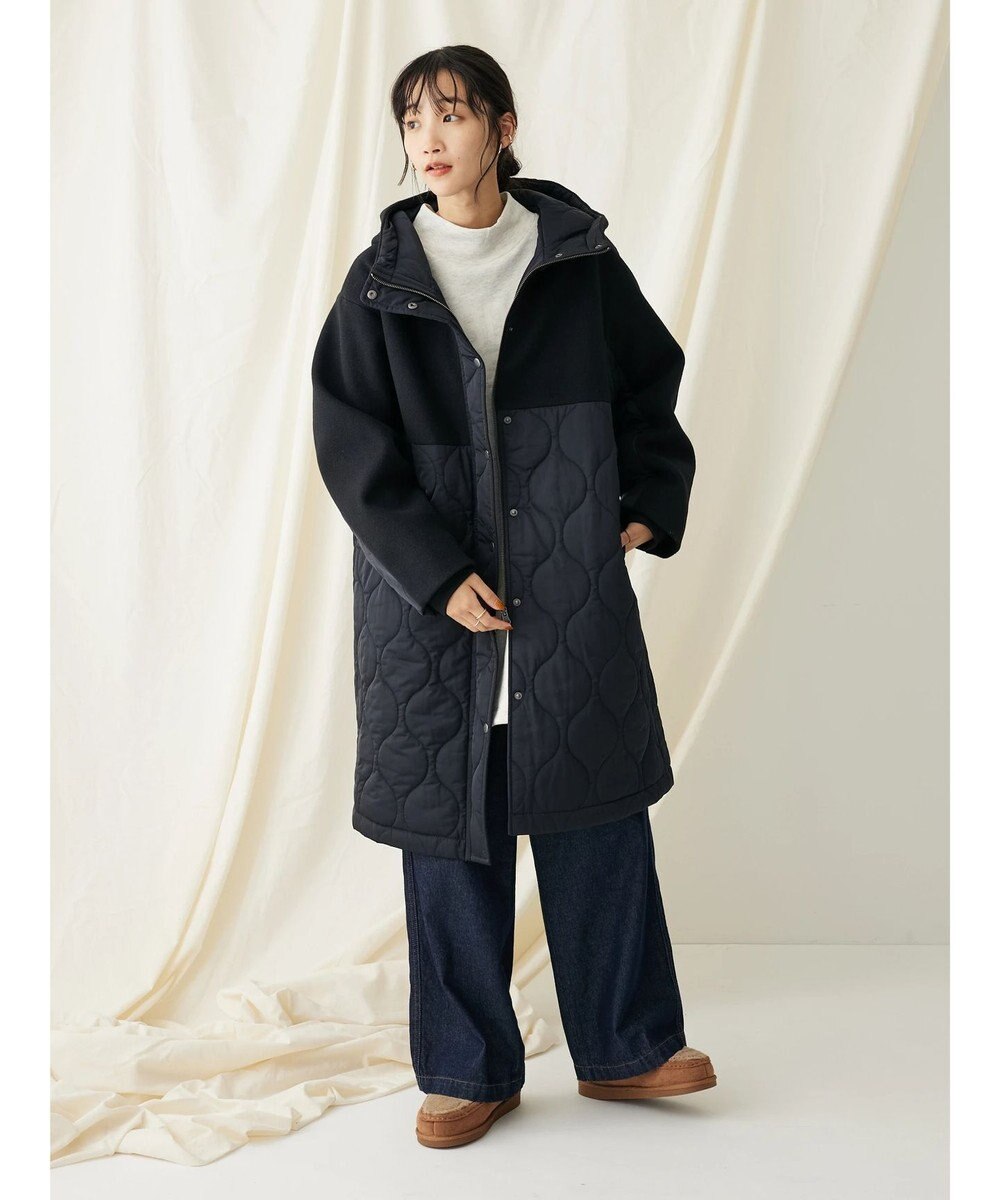 CRAFT STANDARD BOUTIQUE キルティング切替フードコート 