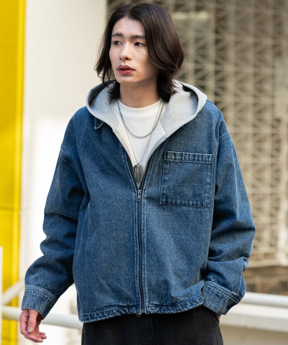 WEGO デニムシャツジャケット 