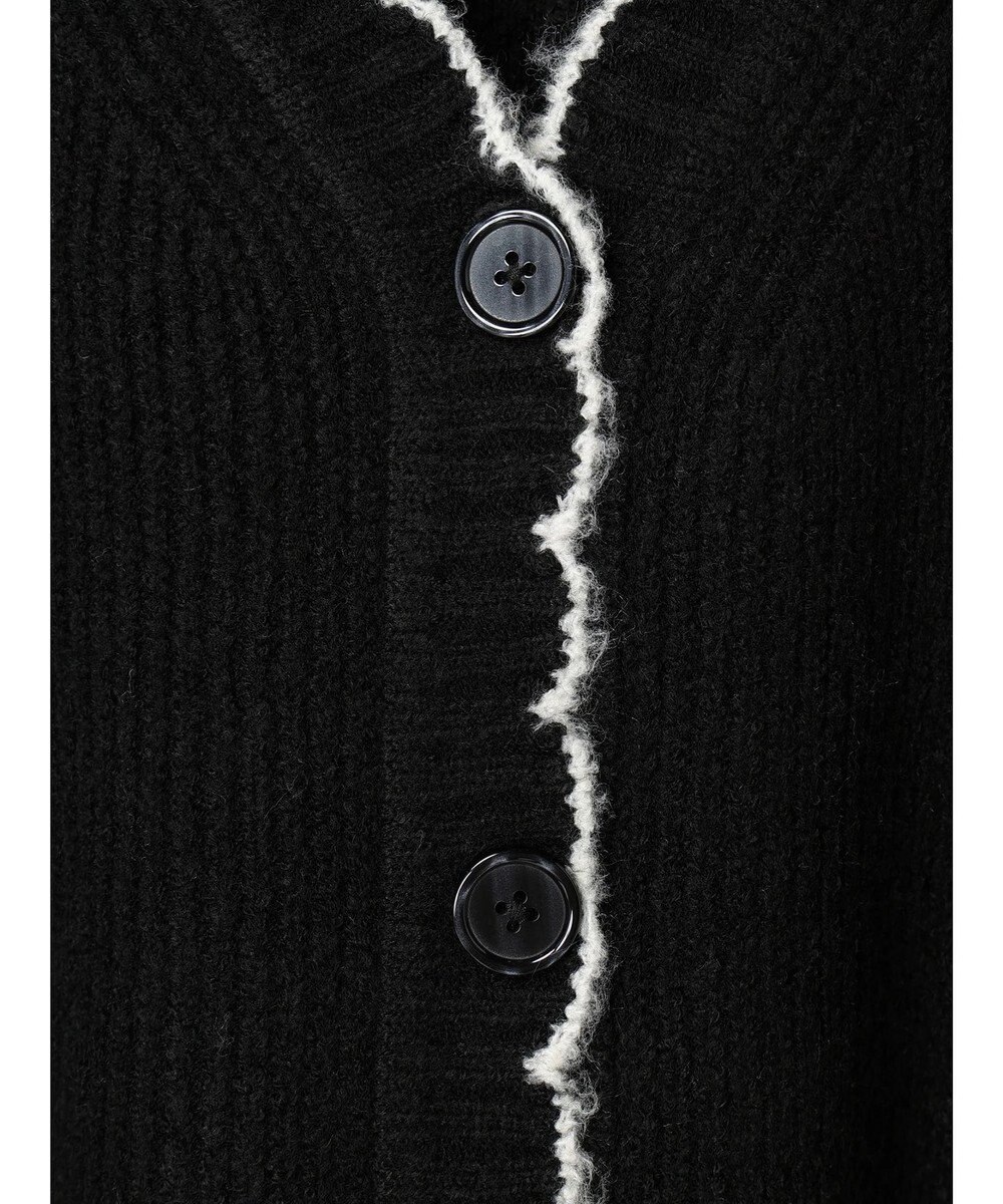 earth music&ecology スカラップニットカーディガン 